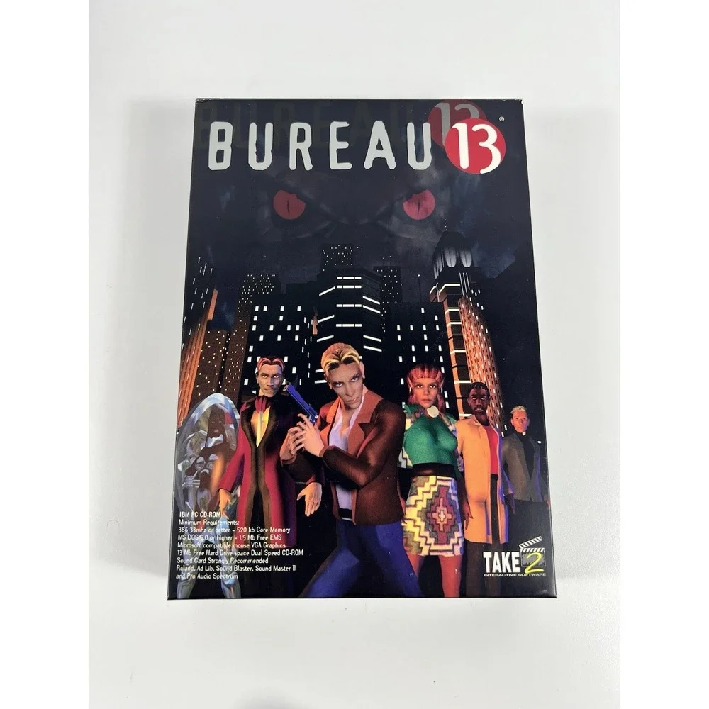 Bureau 13 Big Box PC CD-ROM Take Two Interactive, 1995